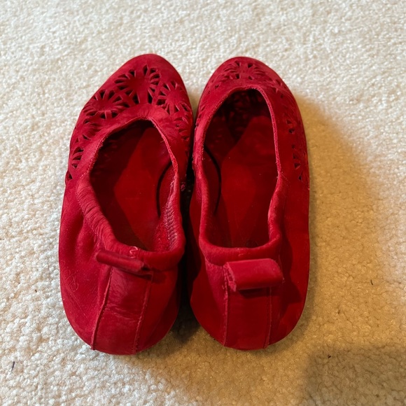 Arche 🇫🇷 Red Nubuck Suede Shoes 38 Made in France - Picture 6 of 7